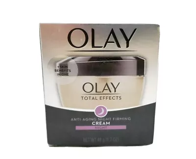 Olay Total Effects Anti-Aging Night Firming Cream & Face Moisturizer 1.7 Oz • $17.98