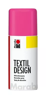 Raspberry Pink Marabu Textile Spray Paint Textil Fabric Spray Paint 150ml • £8.99