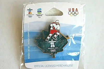 Vancouver 2010 Maple Leaf Winter Olympics Hockey Pin - Last One ! • $9