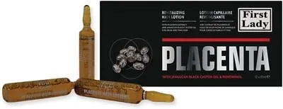 Hair Placenta Lotion - Jamaican Castor Oil Growth Treatment (12x10ml) • £19.07