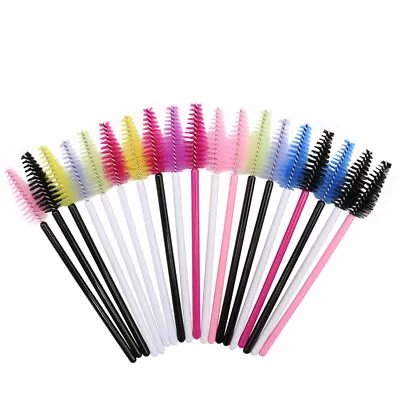 25Pcs Silicone Brushes Disposable Eyelash Tool Comb Mascara Wands Makeup Brus'mj • $2.04