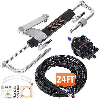 VEVOR Boat Hydraulic Steering System Kit Marine Outboard Steering 90HP Outboard • $309.98