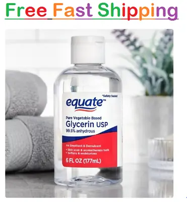 Equate No Scent Liquid Glycerin Oil USP 6 Fl. Oz. • $8.50