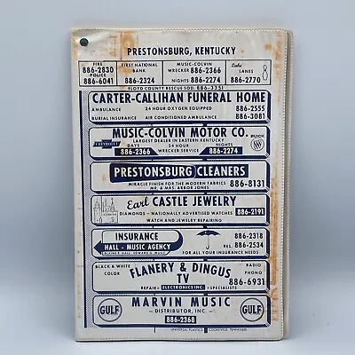 Vintage Telephone Directory Prestonsburg Kentucky 1962 Phone Book • $29.99