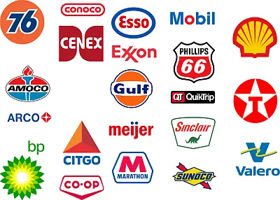 22 Different Chose Your Oil Gas Station Vinyl Sticker Car Truck Window Decal • $5.95