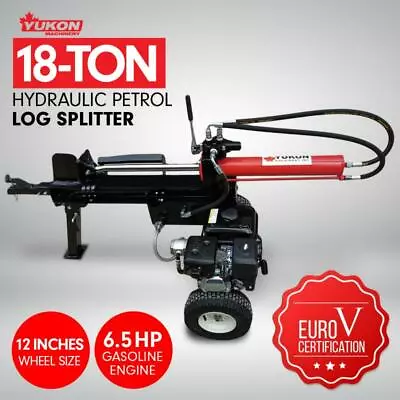 Yukon Petrol Log Splitter Wood Cutter - 18ton • $1329.95