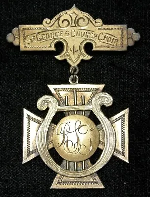 Vtg ST. GEORGE’S CHURCH CHOIR MEDAL Presented 1912 - General Proficiency Medal.. • $39.99