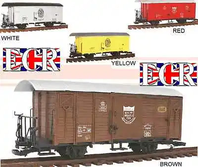 G Scale Gauge Railway Box Car Brown Cargo Boxcar Garden Rolling Stock Train • £27.50