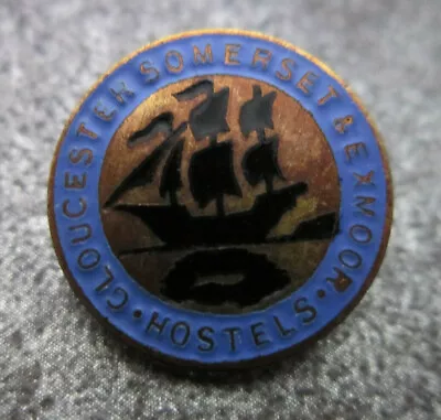 Gloucester Somerset & Exmoor Youth Hostels YHA Metal Pin Badge Button (L15B) • £4.99