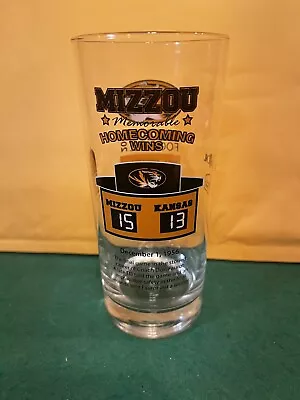 2011 Mizzou Tigers Football Drink Glass 1956 Homecoming Vs Kansas • $11.99