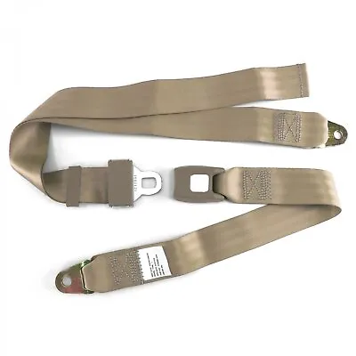 2pt Tan Lap Seat Belt Standard Buckle - Each   • $32.12