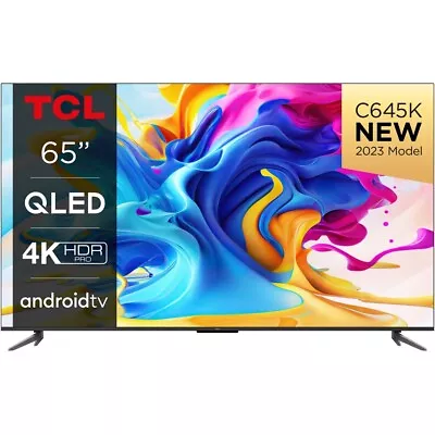 TCL 65C645K C64 Series 4K QLED TV With Google TV And Game Master 2.0 - Black • £557