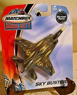 Matchbox Hero City Sky Buster Stealth Fighter Green Yellow 2003 New Diecast. • $13.99