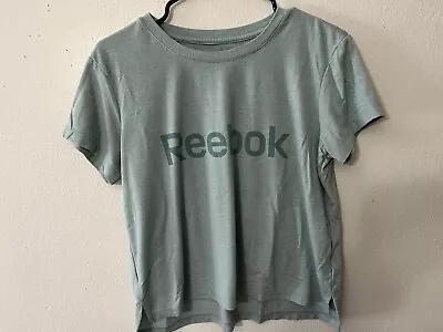 Reebok Women Logo T-Shirt Essential Green Size Small • $11.70
