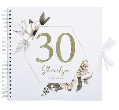 Personalised Birthday Scrapbook Photo Album | 30th Birthday Gift • £15.99
