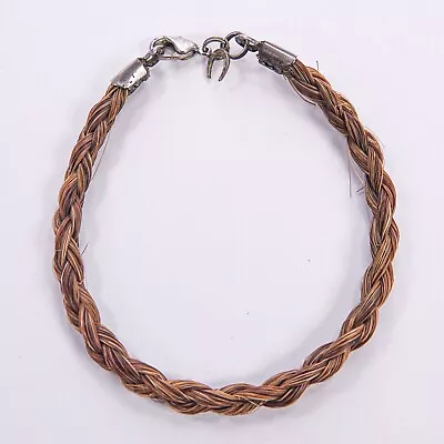 Horsehair Braid Plait Bracelet Horseshoe Charm Retro Luck Tribal Festival Unisex • £7.99