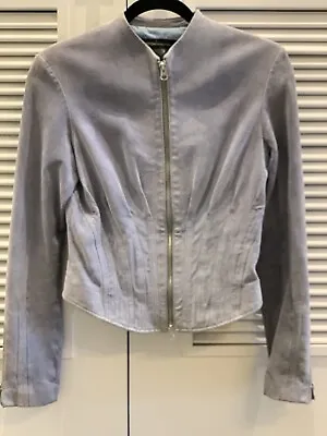 Victoria’s Secret Moda International Washable Suede Jacket Lavender 4 • $39.95