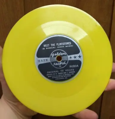 Meet The Flintstones Golden Record 78 Rpm Barbera Hanna R680 Vintage Vinyl • $33