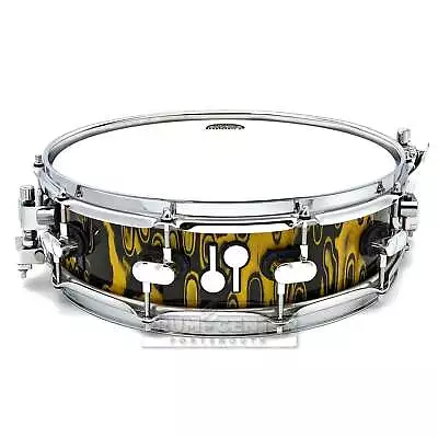 Sonor SQ2 Maple Medium Snare Drum 14x4.25 Yellow Tribal • $1066.15