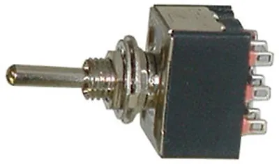 One Miniature 3PDT Toggle Switch 2 Position ON-ON 16075 • $4.98
