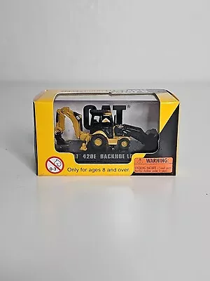 Norscot Construction Mini’s Die-Cast Cat 420E Backhoe Loader Scale Model NIB • $9.95