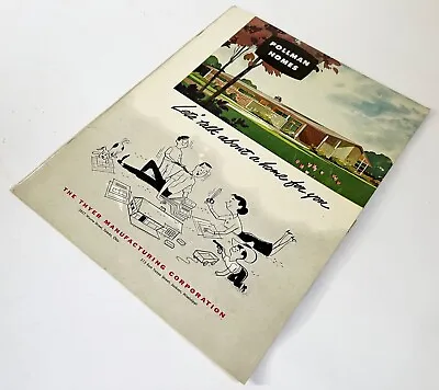 1955 Pollman Homes Catalog Booklet Ranch Kit House Plans Architecture Mcm Design • $49.99