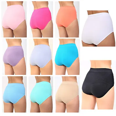 Women Seamless Tummy Shape Wear Slimming Briefs Knickers Luxury Underwear • £19.99