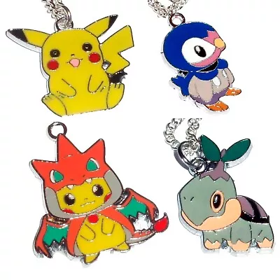 Retro Pokemon Pikachu Charm Necklace Kitsch Kawaii Cute 90s Gamer • £1.69