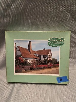 Vintage The Crooked House Victory Plywood Jig-Saw Puzzle 252 Pc 15x10  • $24.74