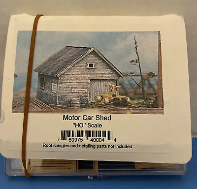 HO Scale~ Motor Car Shed~ “Roof Shingles And Detailing Parts Not Included” READ • $24.99