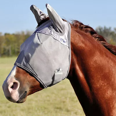 70CE Weanling Cashel Crusader Standard Mule Donkey Fly Mask W/ Ears Grey • $39.99