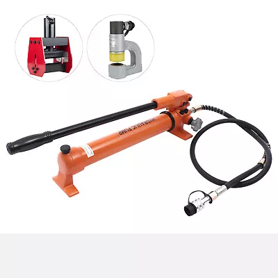 Manual Hydraulic Pump Hand Pump For 4 & 10-Ton Hydraulic Ram Cylinder 800cc • $90.26