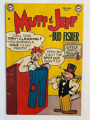 Mutt And Jeff #55 (1952) DC Comics Golden Age Cartoon Good+ • $12
