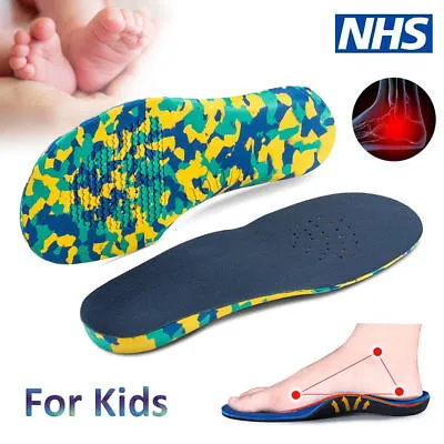£7.99 • Buy Children's Orthotic Insoles, Arch Support, Flat Feet, Arch Pain, Kids Insoles HT