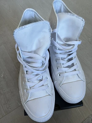 £39 • Buy Converse All Star White Leather High Top Shoes Trainers - Size 7 Chuck Taylor