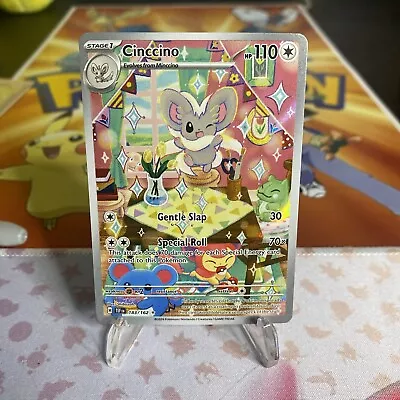 Cinccino   SV05: Temporal Forces 183/162 Holo Illustration Rare Pokemon TCG • $8.99