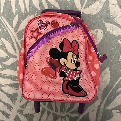 Disney Store Minnie Mouse Wheeled Bag/case • £7