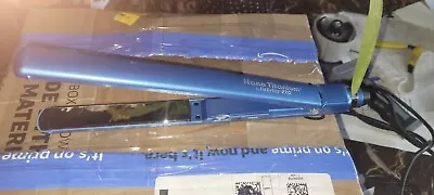 Babyliss Pro Nano Titanium BABNT3072T Blue Hair Straightener Flat Iron 1” • $20