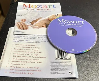 Mozart For Mother And Baby - CD & Inlay Inc - NO CASE - Free P&P • £1.97