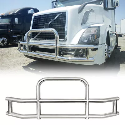 Deer Guard For Volvo VNL 2004-2022 Front Bumper Semi Truck With Brackets Chrome • $709