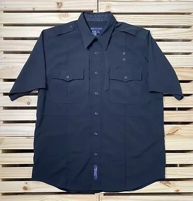 5.11 Tactical Black Class B Uniform Short Sleeve Button Down Shirt Large Men • $25