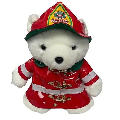 Vtg Dayton Hudson Marshall Fields Plush SANTA BEAR Fireman Fire Fighter 1996 17  • $13.99