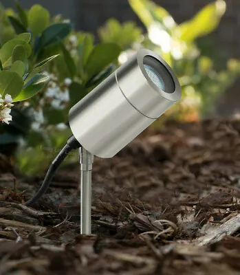 Modern Stainless Steel Garden Ground Spike Light Adjustable Outdoor 240V ZLC05 • £14.99