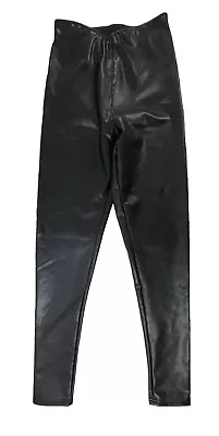 Nordstrom Faux Leather Leggings XS Black High Rise Firm Waist Slimming • $20