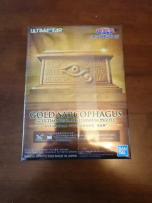 Bandai Yu-Gi-Oh! UltimaGear Millennium Puzzle Gold Sarcophagus Storage Box Kit • $39.99