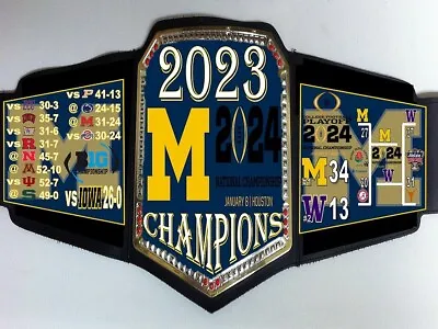 Michigan Wolverines 2023 CFP National Champions Championship Belt • $59.99