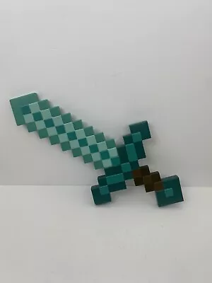 Minecraft Diamond 20” Sword Hard Plastic Cosplay 2020 Disguise Mojang Used • $14.88