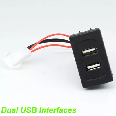 Car 2.1A Light 2 Ports Phone Socket Dual Phone USB Charger For VW Transporter T4 • $10.90