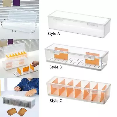 Card Holder Card Storage Box Organizer Container Leak Proof Card Organizer Box • £10.14