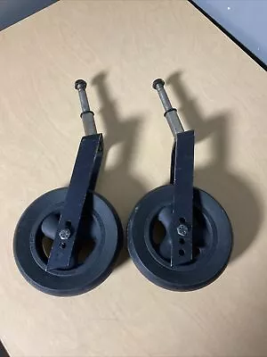 Pair Of Quickie Wheelchair Front Casters Forks Wheels Axles 6”  Tires Caster • $59.95